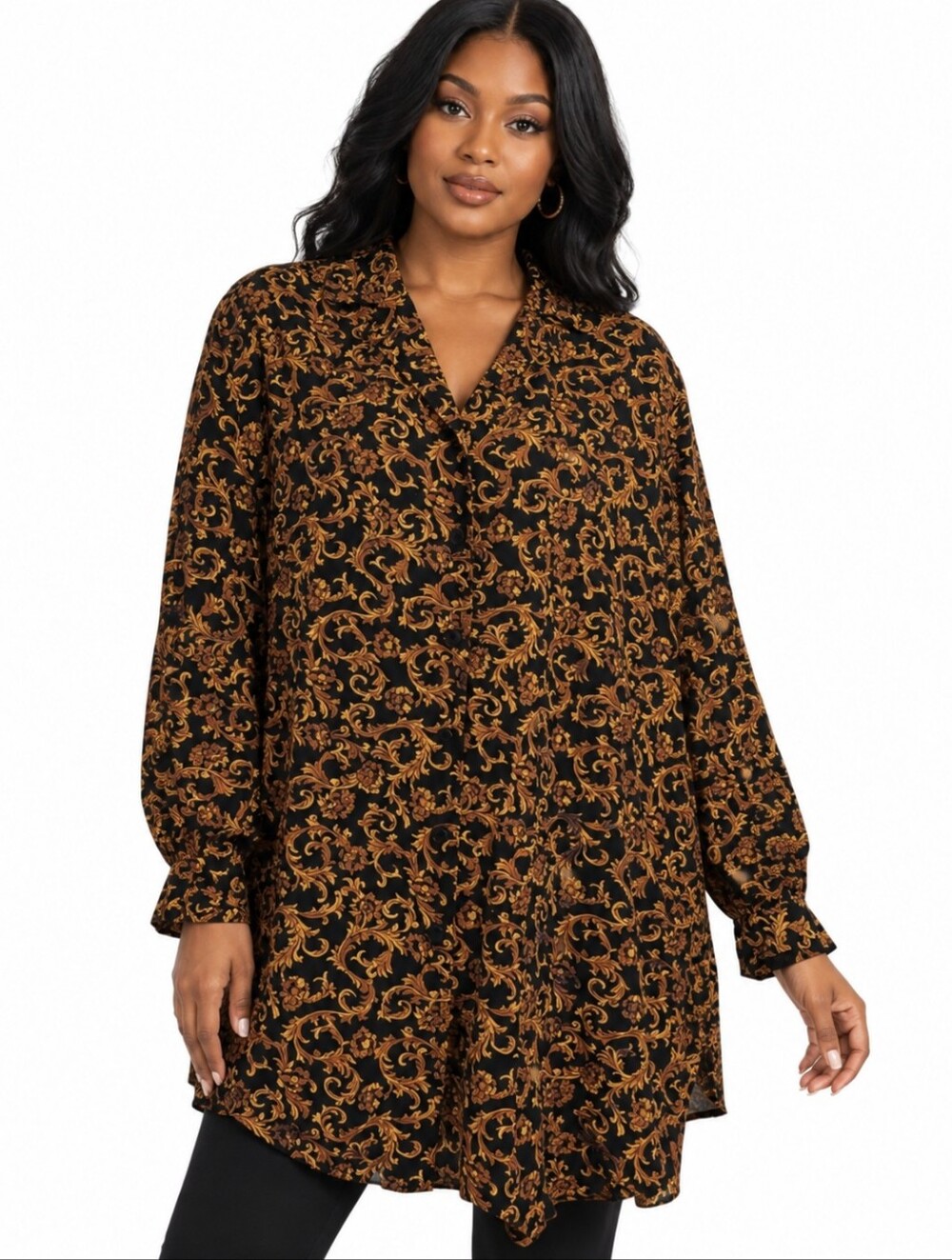 Vintage Baroque Tunic Blouse